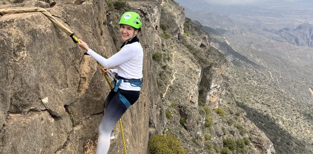 Extreme cliff abseiling in Jabal Samhan, Salalah Oman – mountain adventure experience in Dhofar