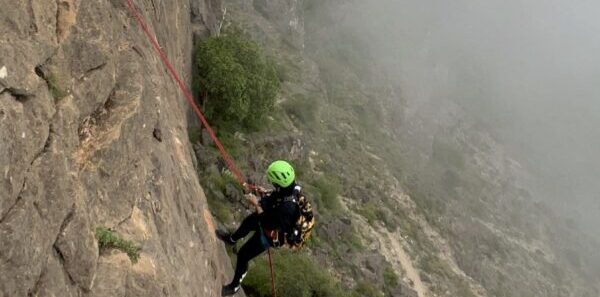 Mountain abseiling in Jabal Samhan, Salalah Oman – cliff rappelling adventure in Dhofar valley