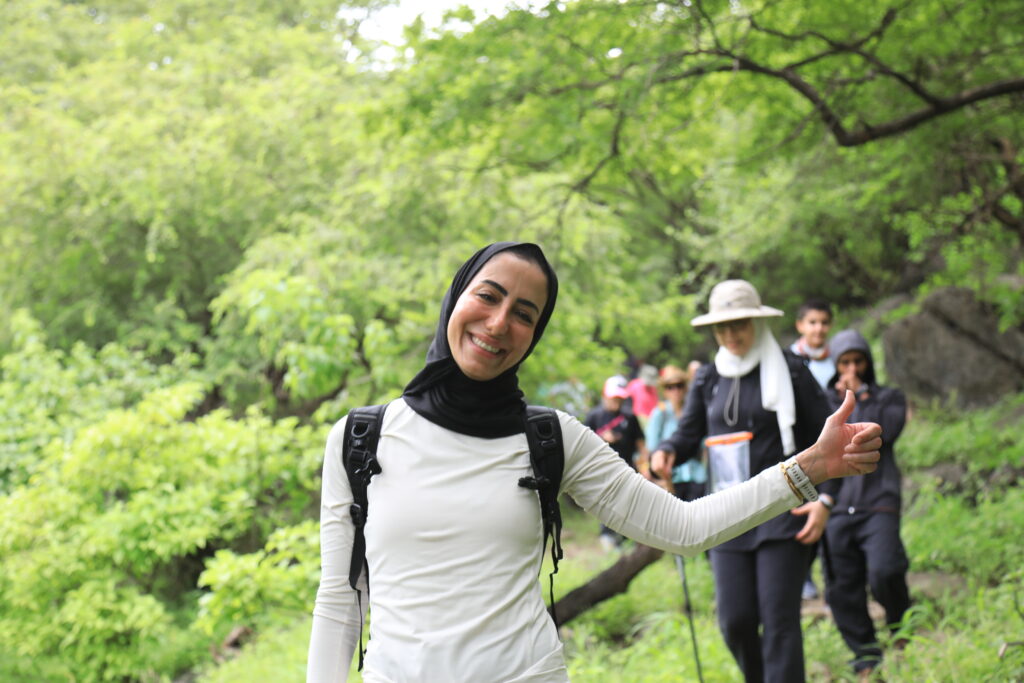 Hiking in Salalah Oman green nature trail adventure with guide